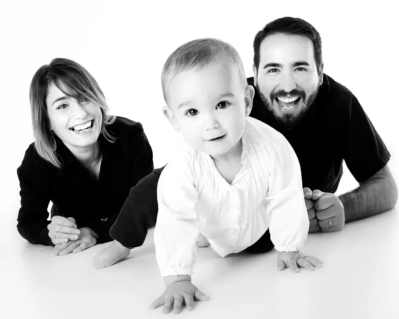 Servizio fotografico di famiglia a Milano nello studio di Giovanni Miele