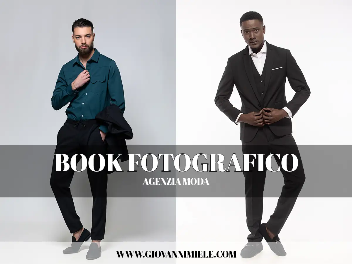 Differenza tra pose commerciali e artistiche per book uomo a Milano