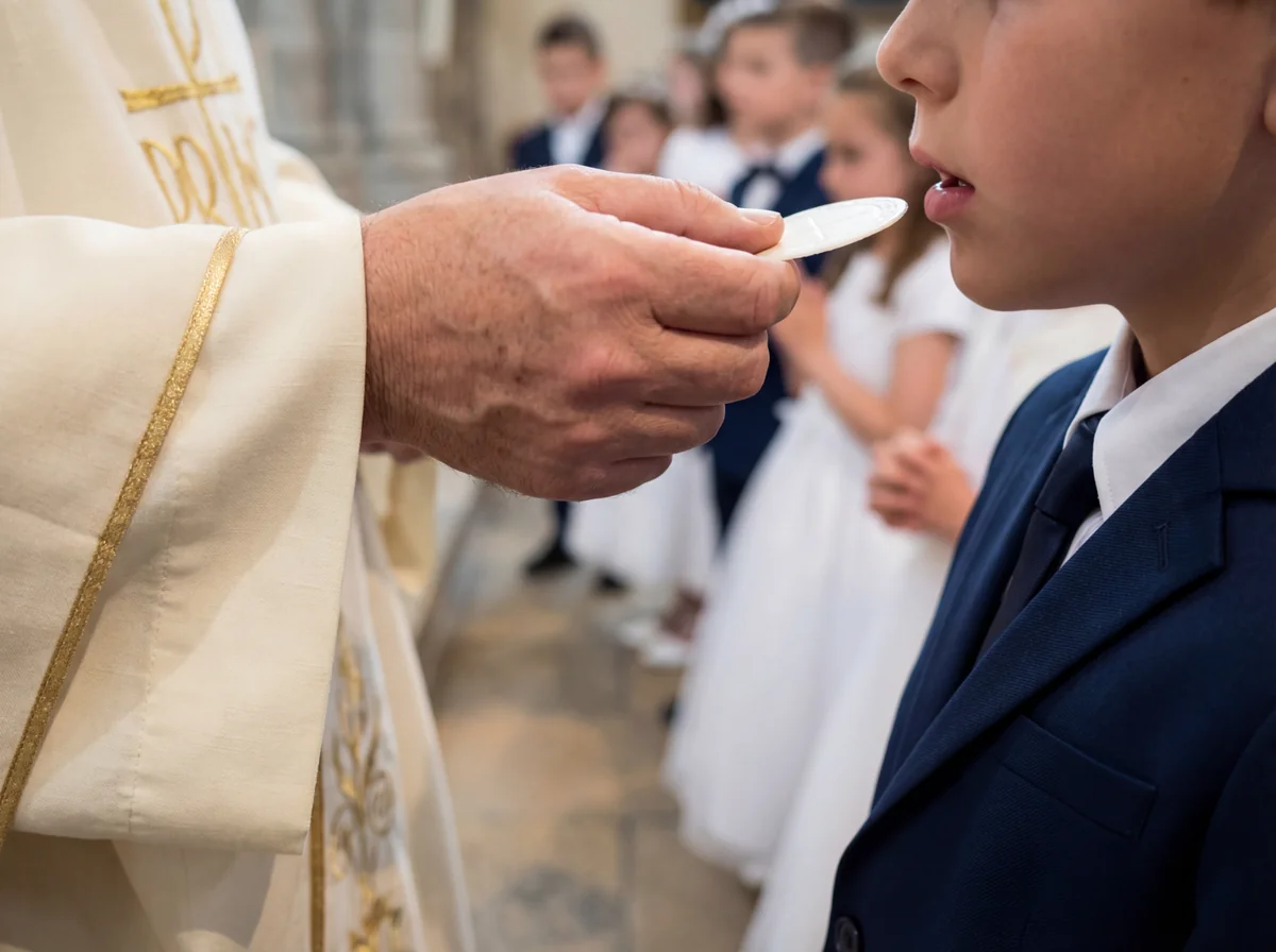 Fotografia liturgica Milano - luce naturale durante l'Eucarestia